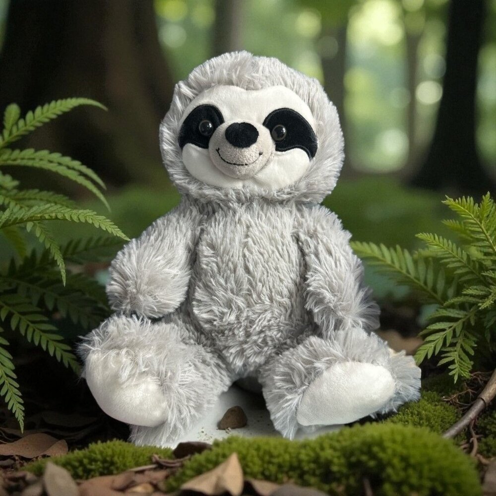 New Kelly Toy Sloth Plush Stuffed Animal Toy 10" Gray Stuffed Animal NWT